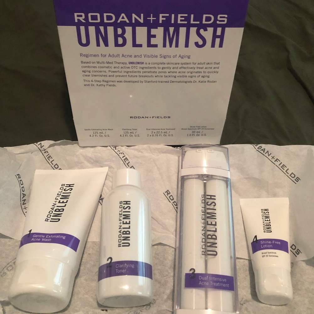 Rodan + Fields Unblemish Regimen- 4 Pieces New